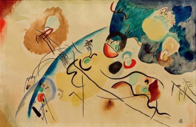 Untitled (Composition with Troika Motif) by Wassily Kandinsky